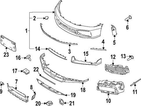 Bumper & Components - Front for 2023 Porsche 911 #0
