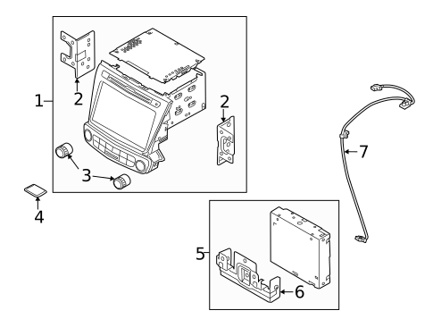 Navigation System Components for 2015 Kia Sorento #0