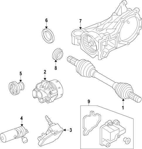 Propeller Shaft for 2023 Volvo V60 #1