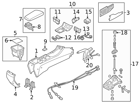 Gear Shift Control for 2011 Kia Optima #0