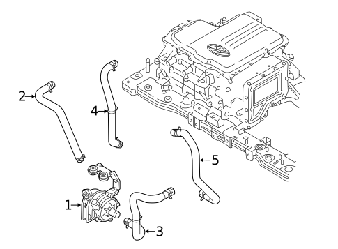 Inverter Cooling Components for 2017 Hyundai Ioniq #0