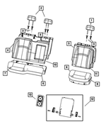 1NQ921DVAA - Interior Trim: Rear Headrest for Mopar Image