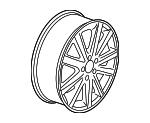 3C0601025BR8Z8 - Suspension: Wheel, Alloy for Volkswagen: Eos, Passat Image