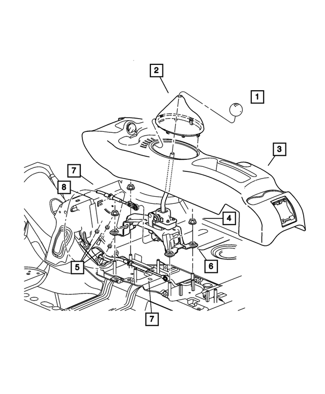 TL60HW5AC - NVG Manual Transaxle 5 Speed: Gearshift Knob for Mopar Image