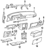 554013206103 - Body: Instrument Panel for Toyota: Camry Image