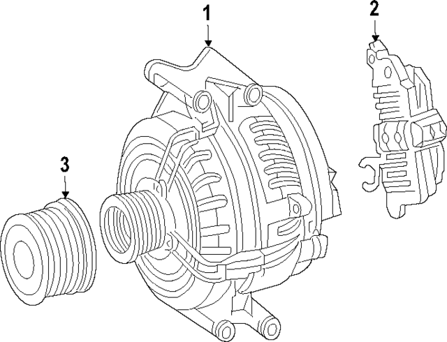 642155001564 - Electrical: Pulley for Mercedes-Benz Image