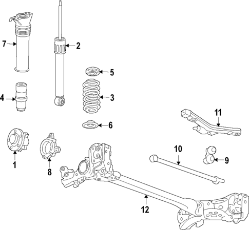 Rear Suspension for 2017 Buick Cascada #1