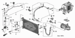 80050S87H01 - Body/Air Conditioning: LABEL, AIR CONDITIONER CAUTION(HFC134A) for Honda Image
