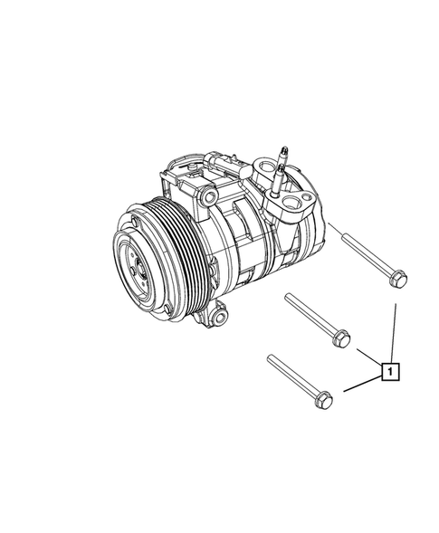 Air Conditioner Compressor and Mounting for 2011 Jeep Wrangler #1