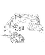 5274504AA - Engine Mounting: Engine Mount Support, Left for Mopar Image image