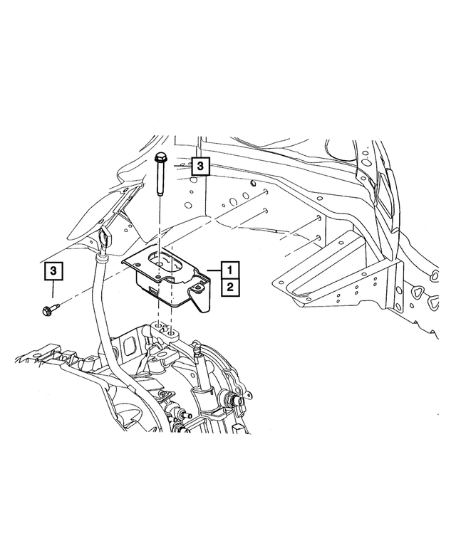 5274504AA - Engine Mounting: Engine Mount Support, Left for Mopar Image