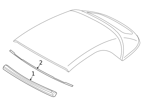 Windshield Header & Components for 2013 BMW 135is #0