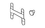 31391626 - Body: License Bracket for Volvo Image
