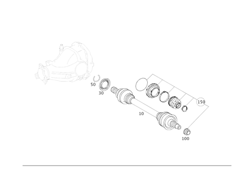 Axle Shaft for 2019 Mercedes-Benz GLC63 AMG S #0