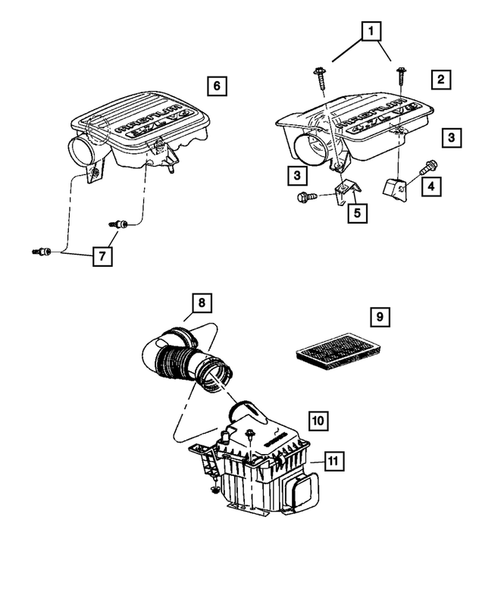 Air Cleaner for 2004 Dodge Durango #0