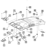 5NT621DVAA - Interior Trim: Coat Hook for Mopar Image