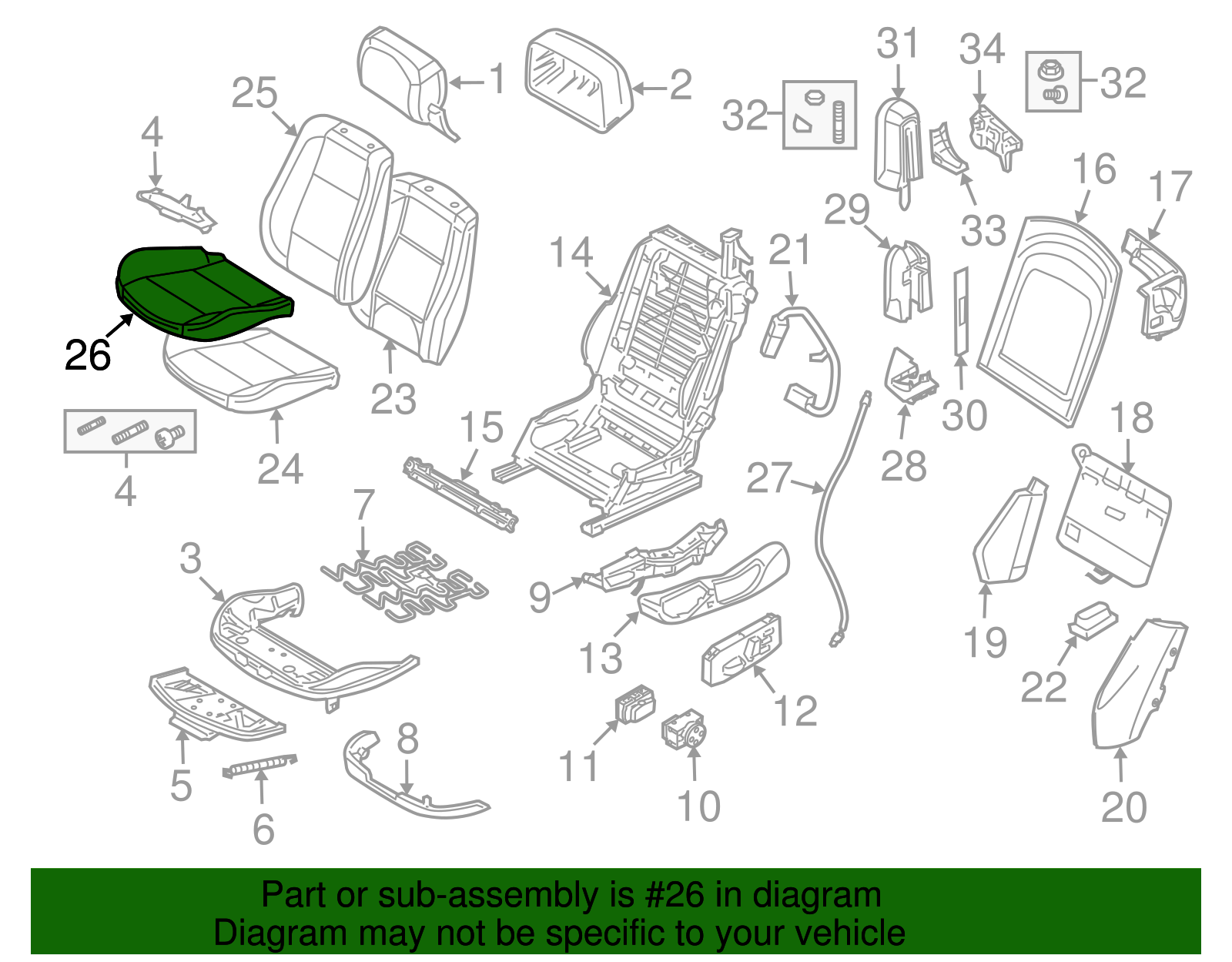 Cushion Cover - BMW (52-10-6-989-799)