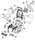 68050447AA - Interior Trim: Front Seat Cushion Frame for Mopar Image