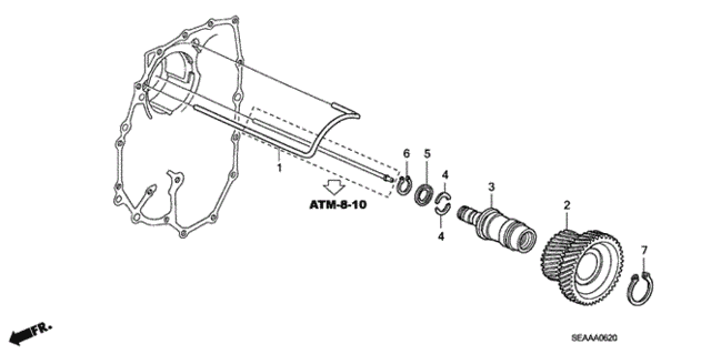 AT Idle Shaft for 2008 Acura TSX #0