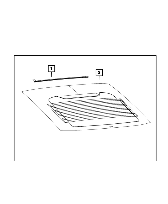 68614367AB - Glass: Backlite for Mopar Image