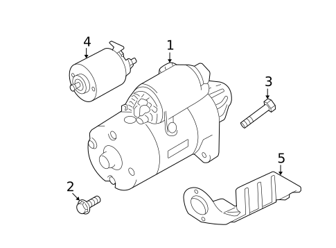 Starter for 2005 Mitsubishi Galant #1