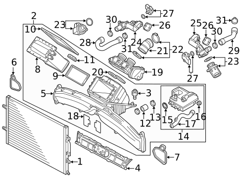 Intercooler for 2015 Audi RS7 #0