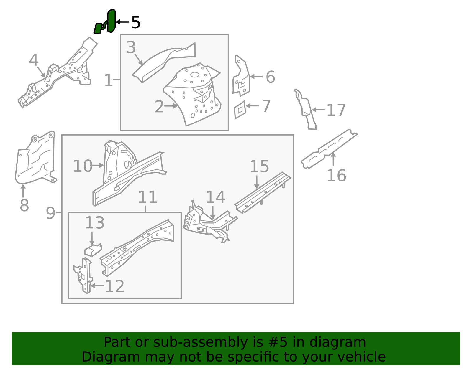2016-2023 Nissan Maxima Upper Rail Grommet 648D8-ZX60A | OEM Parts