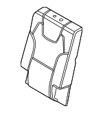 89A45S9001 - Body: Seat Back Pad for Kia Image