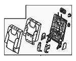 89A40S9001XPE - Body: Seat Back Assembly for Kia Image