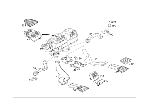 Air Ducting for 2008 Mercedes-Benz E320 #0
