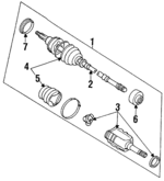 4347019555 - : Shaft &amp; Joint for Toyota Image