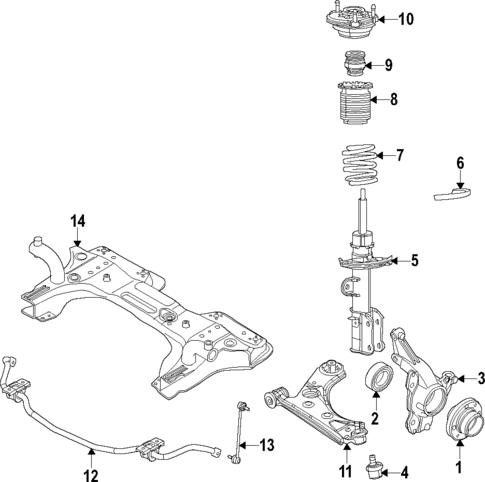 Suspension Components for 2019 Ram ProMaster City #1