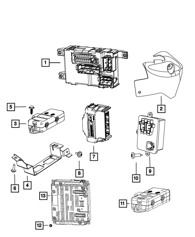 68085952AA - Electrical: Module Cover for Mopar Image