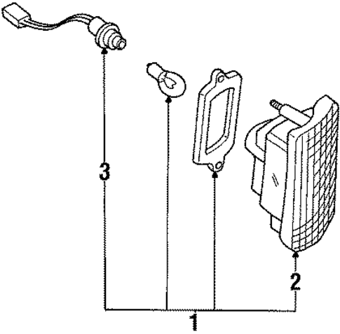Backup Lamps for 1988 Nissan Pulsar NX #0