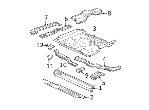 Floor - Cab for 1999 Ford Ranger #0