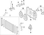 163610H270 - Cooling System: Fan Blade for Toyota Image