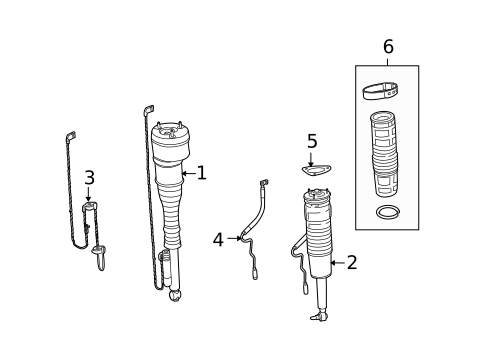 Shocks & Components for 2013 Mercedes-Benz S600 #0