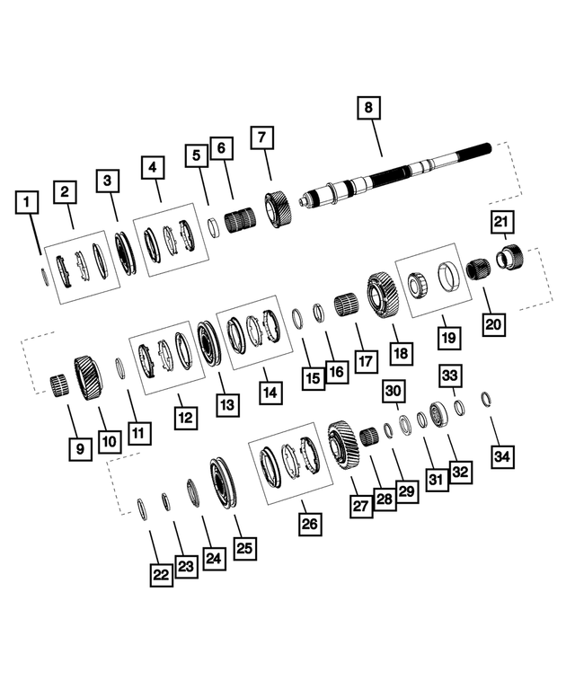 4626487 - TR6060; 6-Speed; Manual Transmission: Snap Ring for Mopar Image image