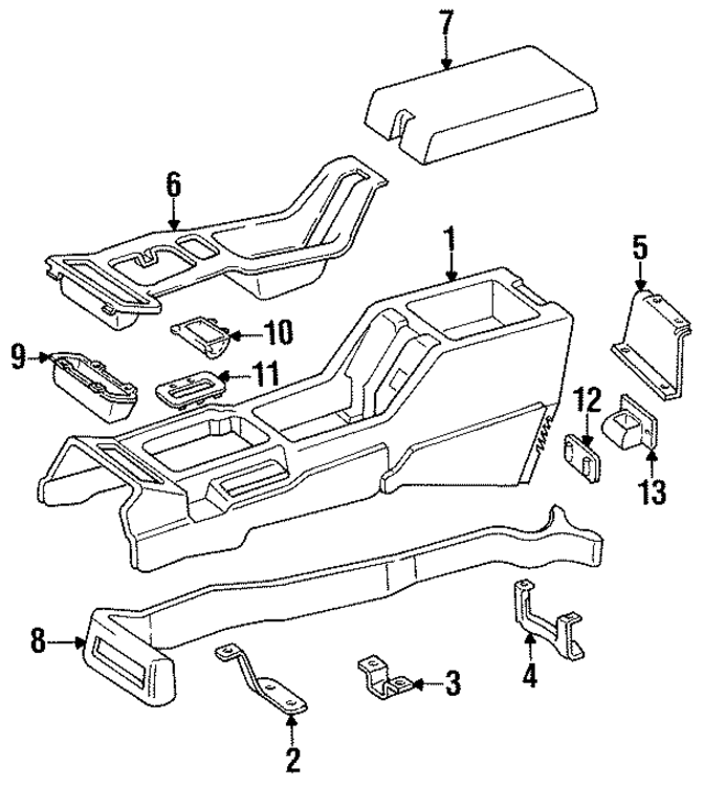 83504859 - Body: Console Base for Mopar Image