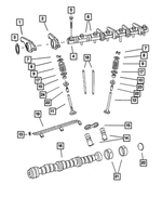 4621938AB - 3.8L Gas; Engine: Valve Tappet for Mopar Image