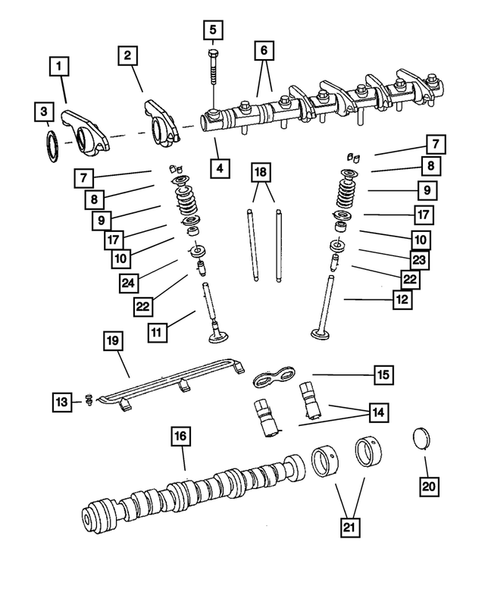 Camshaft and Valve for 2008 Chrysler Pacifica #0