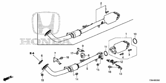 Exhaust Pipe (L4) for 2017 Honda Accord #0