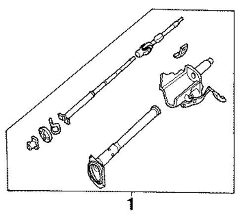 Steering Column Assembly for 1997 Nissan Pickup #3