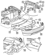 6504513 - Body Sheet Metal Except Doors: Hex Nut-coned Washer Nut And Washer for Dodge: Viper | Jeep: Grand Cherokee, Liberty Image