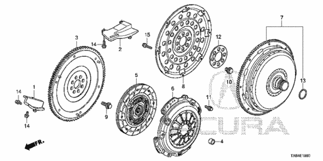 Clutch - Torque Converter for 2017 Acura ILX #0