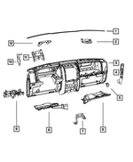 68018983AA - Interior Trim: Seal for Jeep: Liberty Image