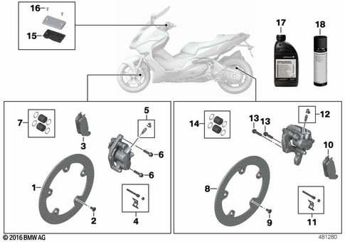 Brake Service for 2019 BMW-Motorrad C 650 GT #0