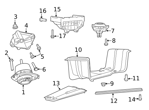 Engine & Trans Mounting for 2023 Dodge Durango #0