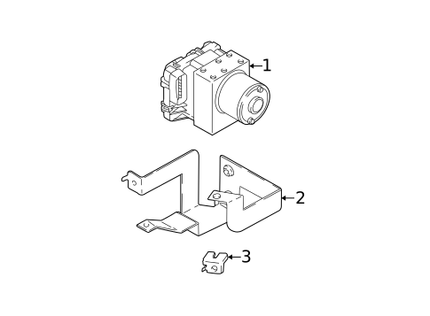 ABS Components for 2001 Hyundai Accent #0