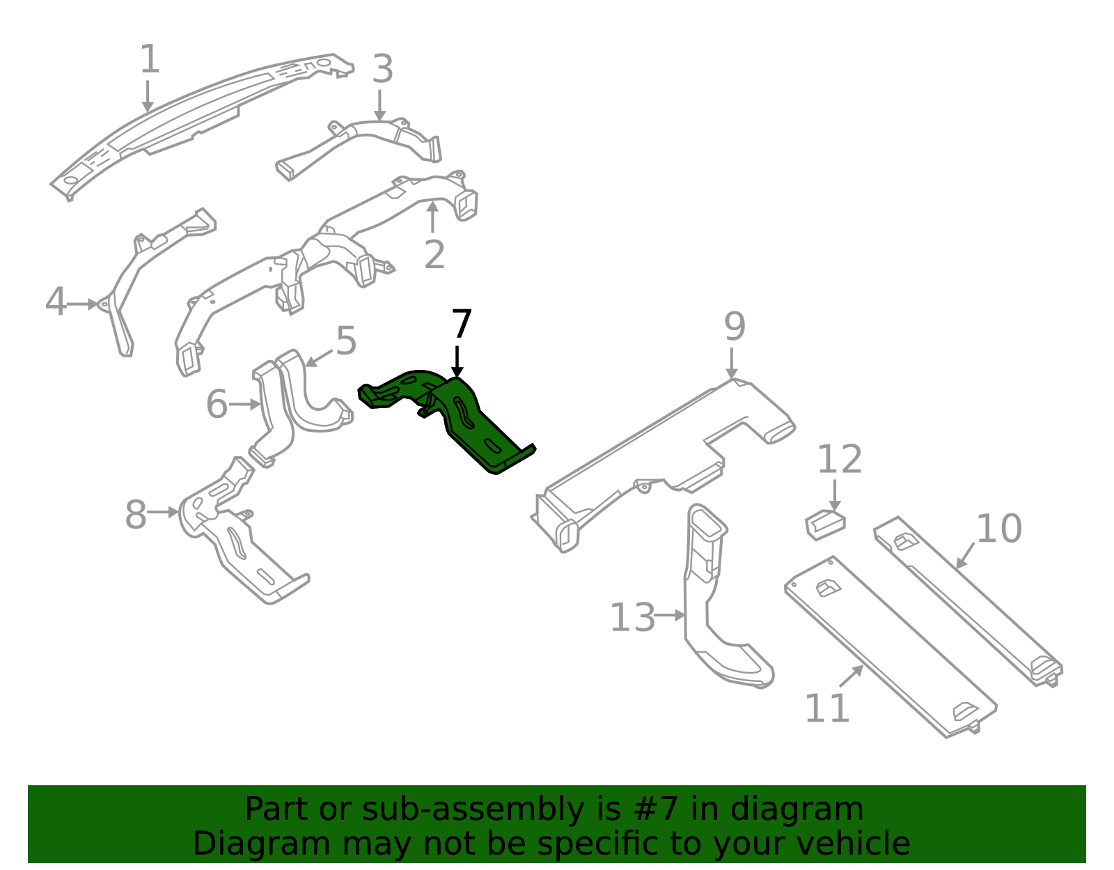 2012-2021 Nissan NV3500 Floor Duct 27832-1PB0A | QuirkParts
